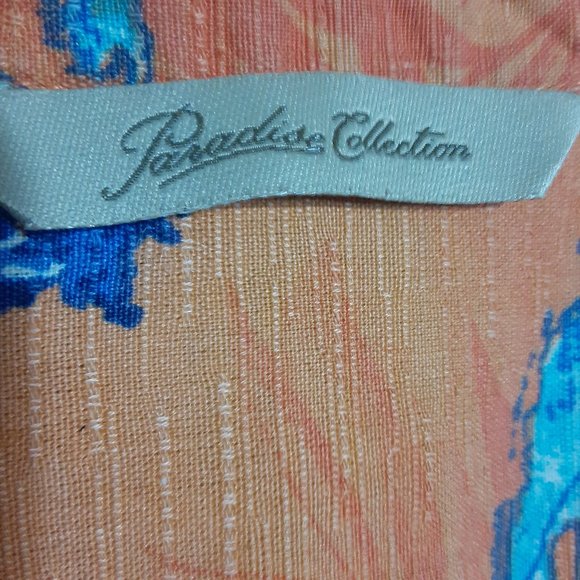 Paradise Collection Men's Silk Button Down Cuba Shirt in Size XXL - Picture 4 of 5